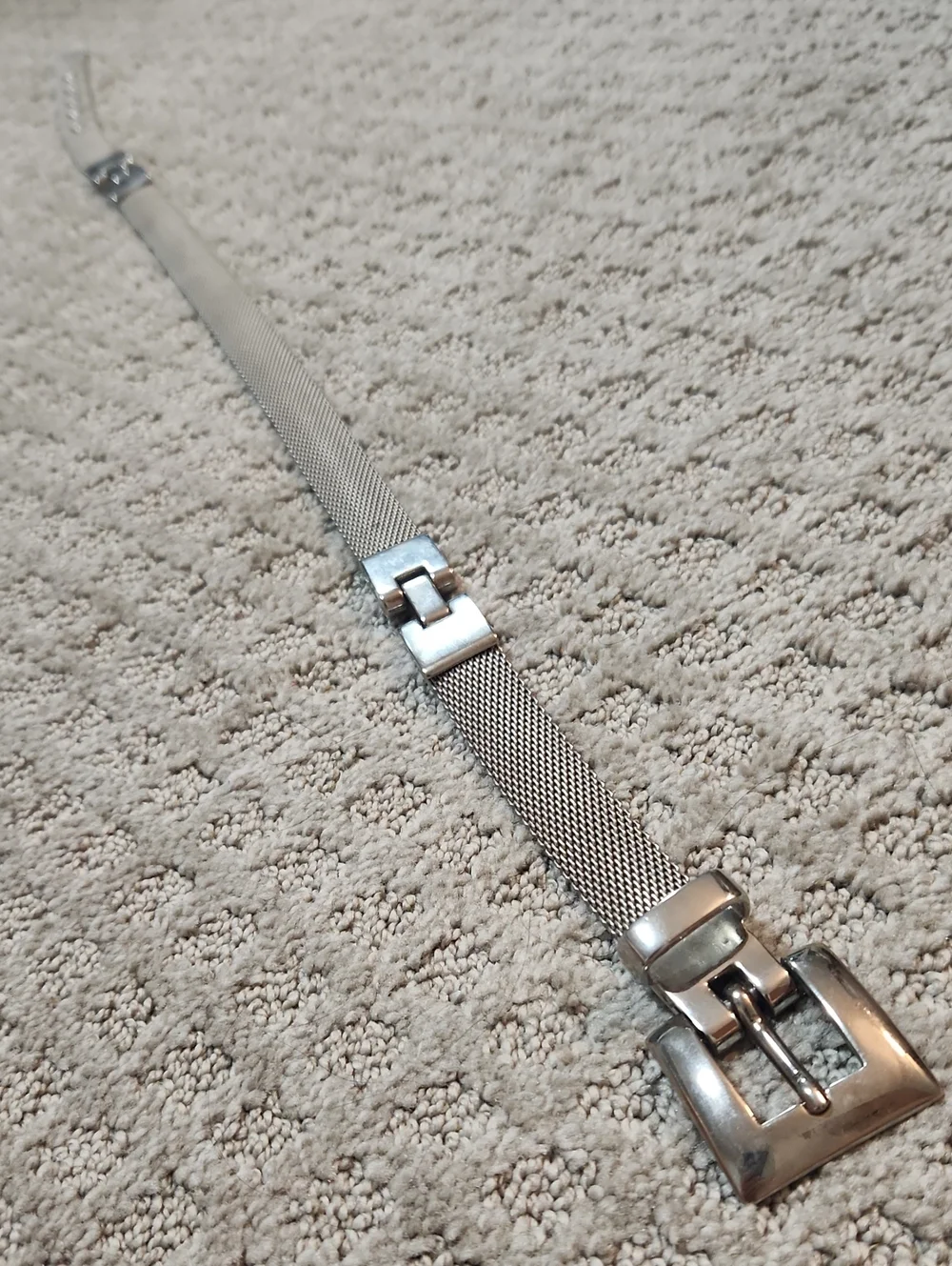 Joan & David Vintage Silver Mesh Metal Belt Women's Size Small